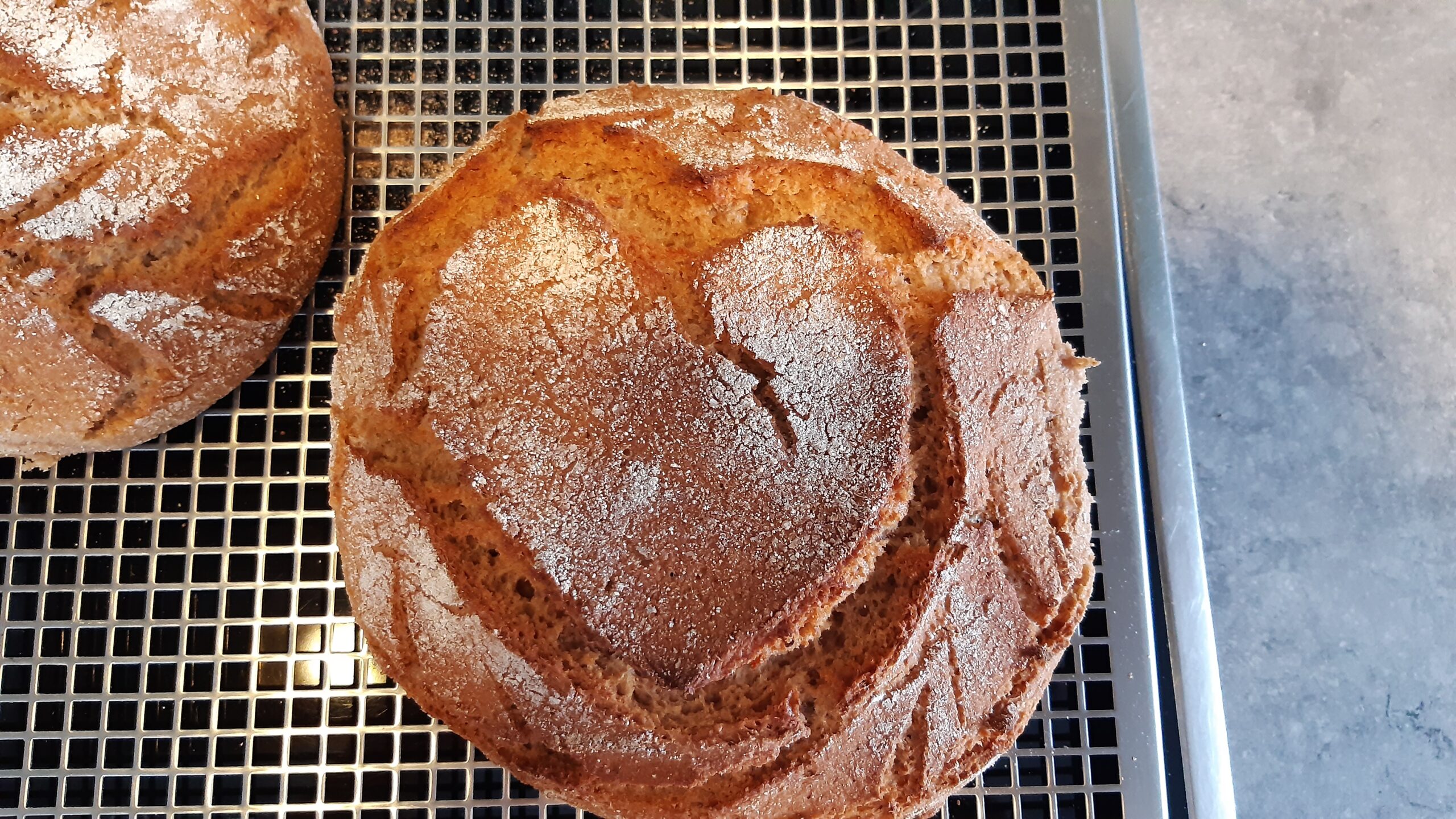 Dinkelsauerteigbrot mit eingeritztem Herz