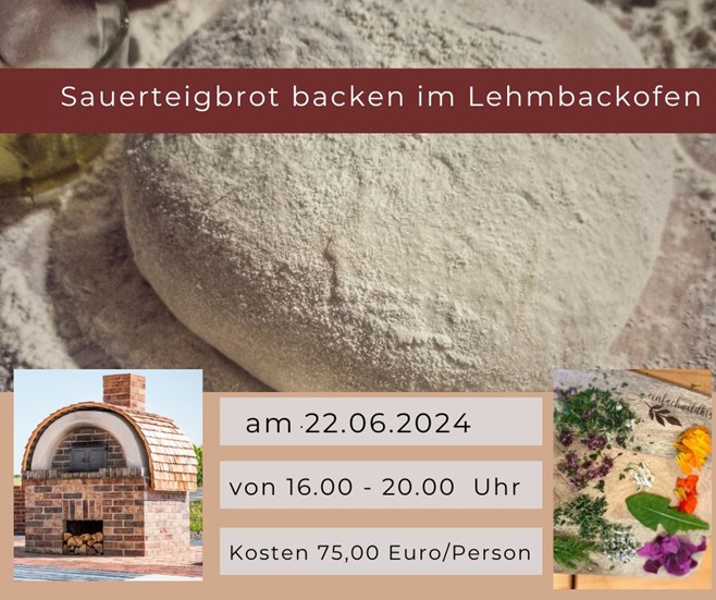 Sauerteigbrot im Lehmbackofen