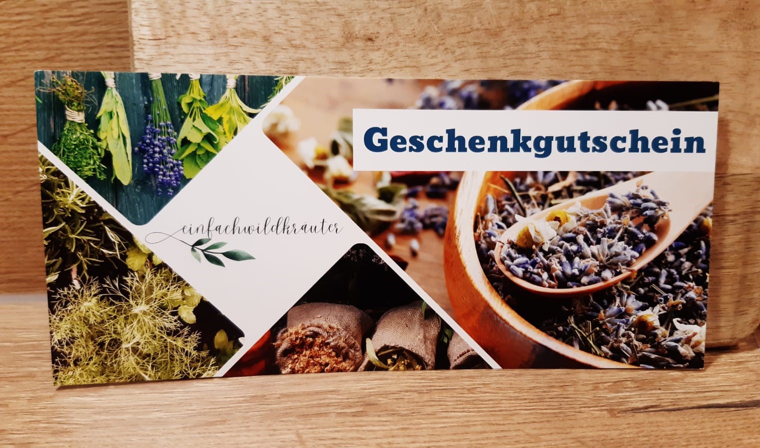 Gutschein zu meinen Wildkräuterveranstaltungen - immer eine gute Geschenkidee!