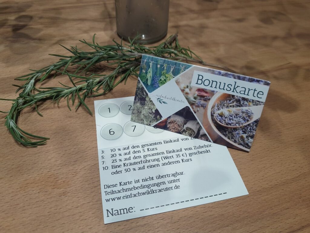 Bonuskarte mit Innenansicht