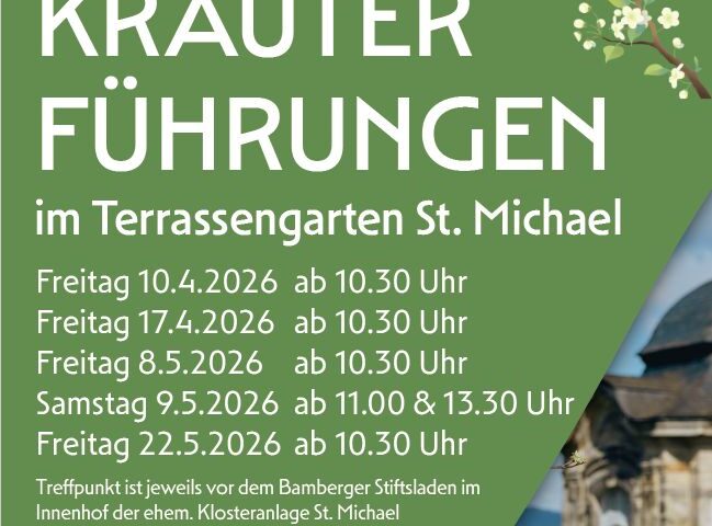 Termine Kräuterführungen am Michaelsberg Bamberg